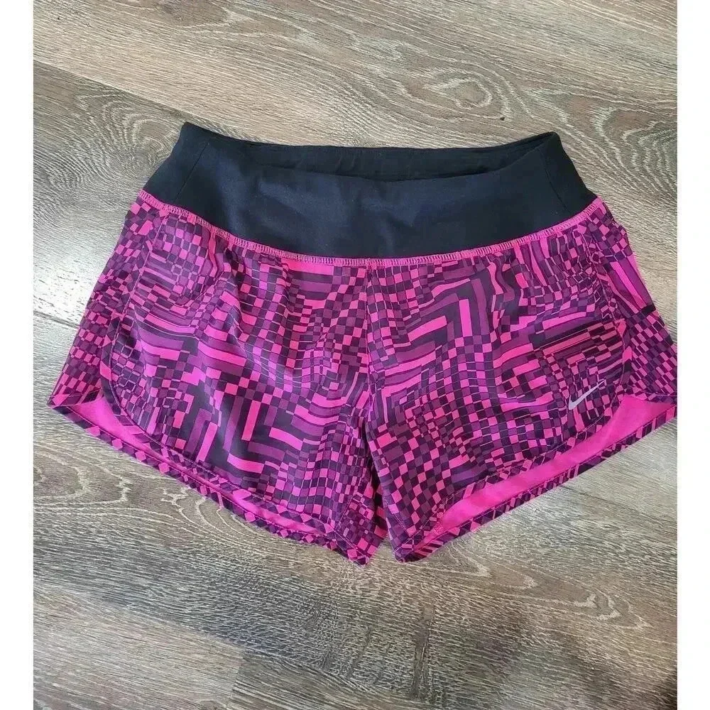 Nike Women's Running Shorts XS Black Pink Activewear #2‎
